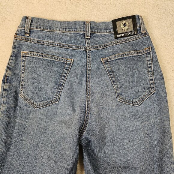 Y2K Iber Jeans Women's Size 28 Light Wash Blue Denim Karen High Waisted Straight - Picture 12 of 14